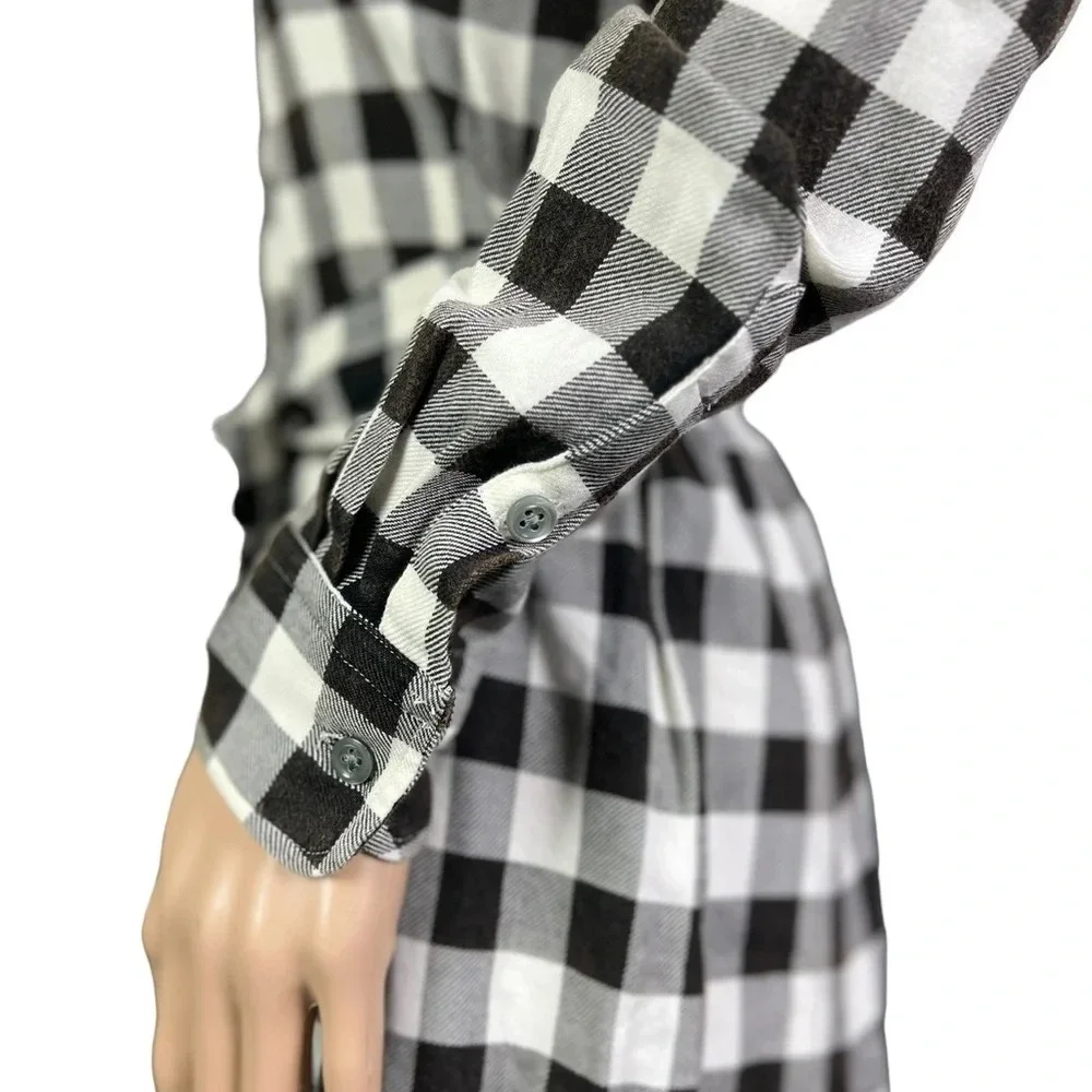 NWT Polo Ralph Lauren Shirtdress Womens Size 0 Check Buffalo Belted Twill - Picture 8 of 12